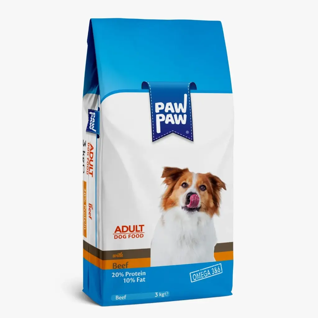 PawPaw Adult Dog Food Beef 3kg -                             